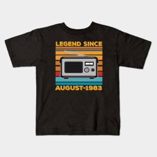 Legend Since 1983 Birthday 40th August Kids T-Shirt